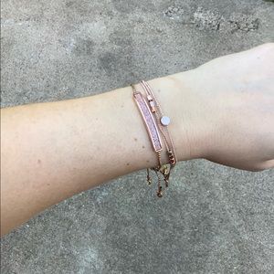 Rose gold bracelet set
